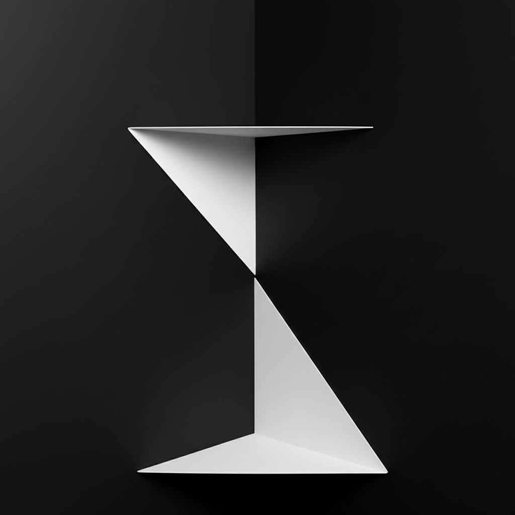 شلف دو تیکه مثلثی دکوراتیو سفید